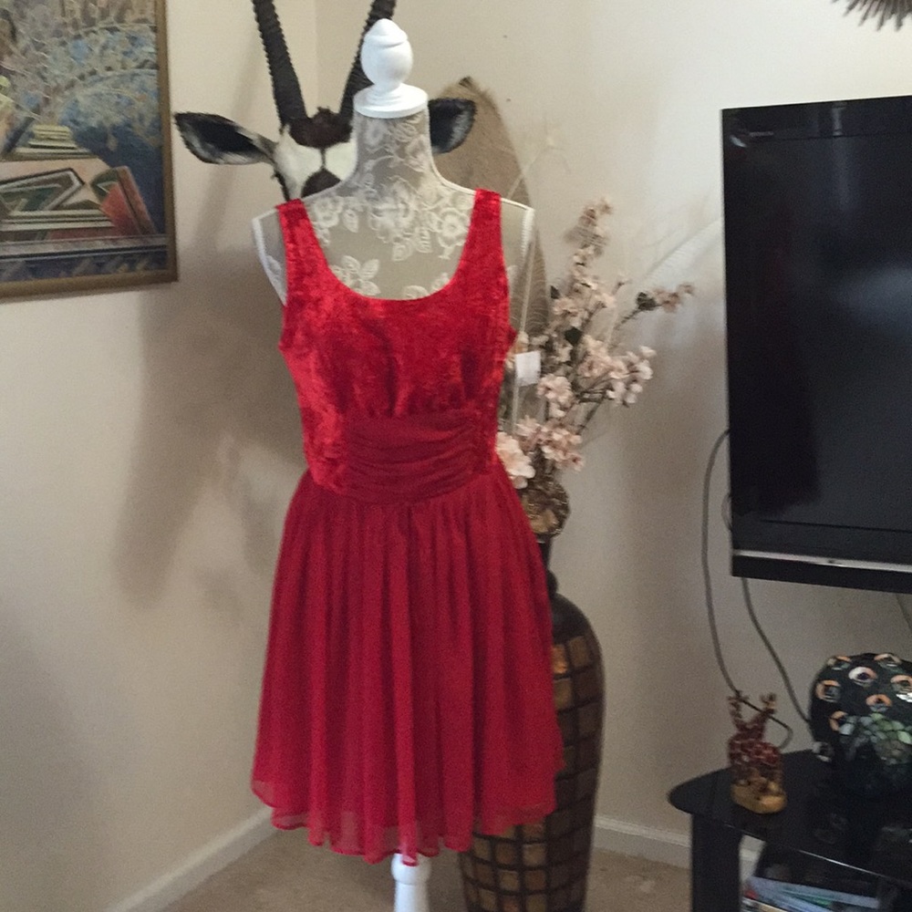 Free people red gorgeous dress